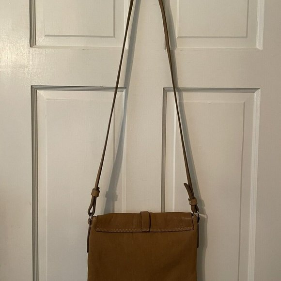 Massimo Palomba light camel leather crossbody purse - Picture 3 of 3